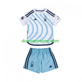 Koszulka Nottingham Forest Dziecięcy Wyjazdowe Koszulki Piłkarskie 2023-2024 Krótki Rękaw